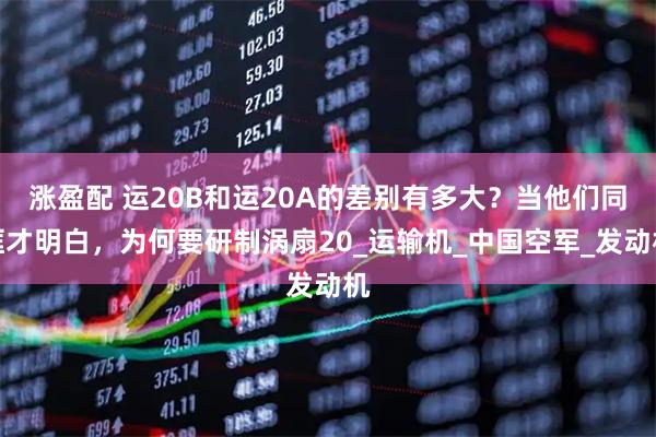 涨盈配 运20B和运20A的差别有多大？当他们同框才明白，为何要研制涡扇20_运输机_中国空军_发动机